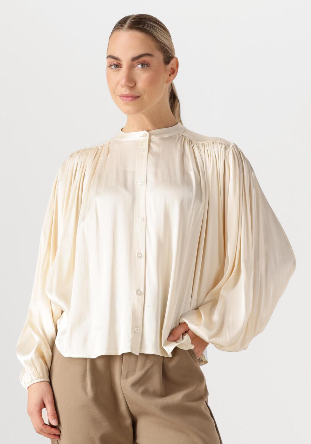 Amaya Amsterdam Blouse Dames Jani, Maat: L, Kleur: Creme