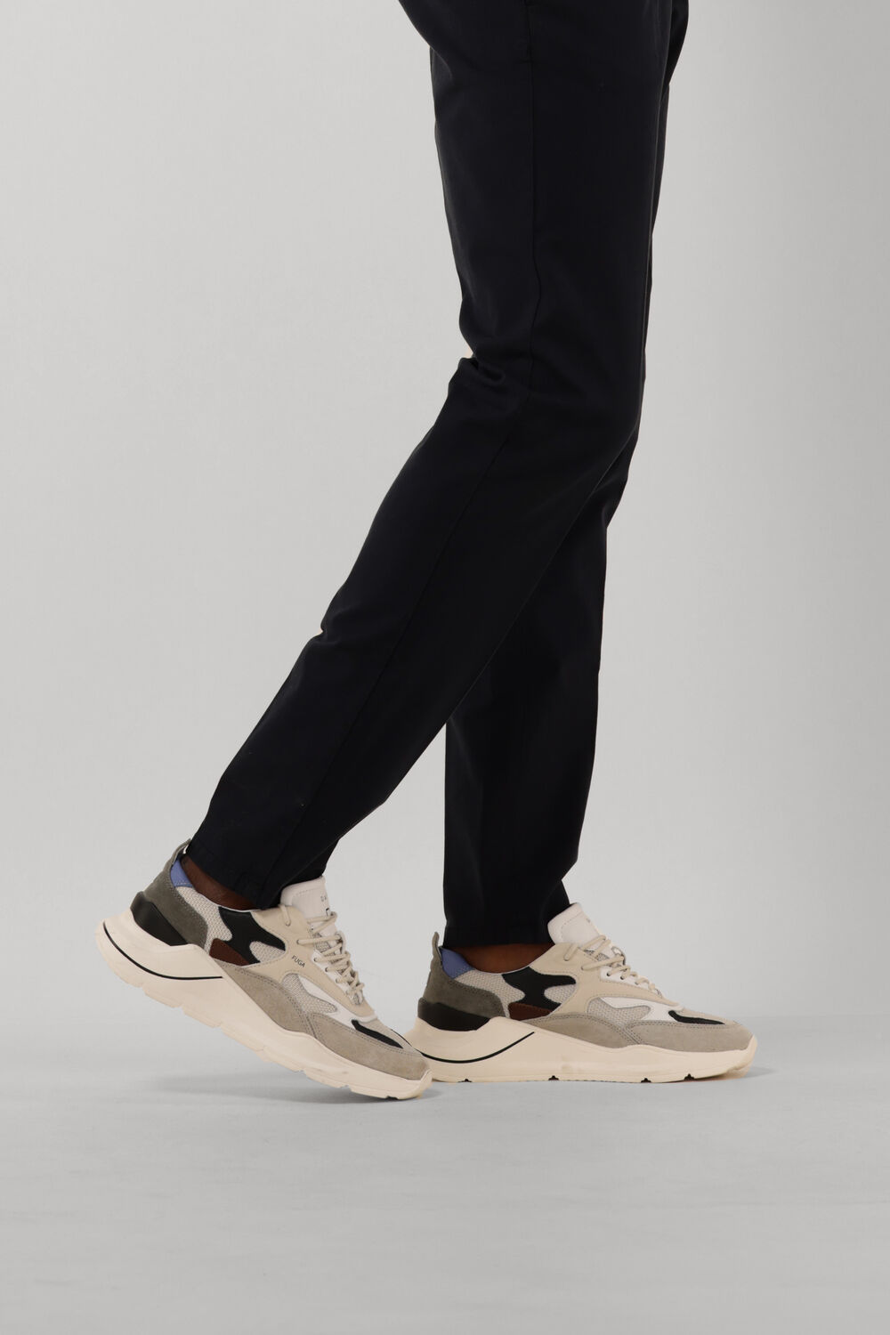 Grijze D.A.T.E Lage sneakers FUGA HEREN - large