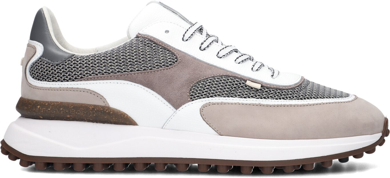 Floris van Bommel Lage Sneakers Heren Sfm-10207, Maat: 43⅓, Materiaal: Suède, Kleur: Taupe