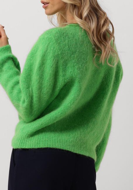 Groene AMERICAN DREAMS Vest SUSAN ALPACA CARDIGAN - large