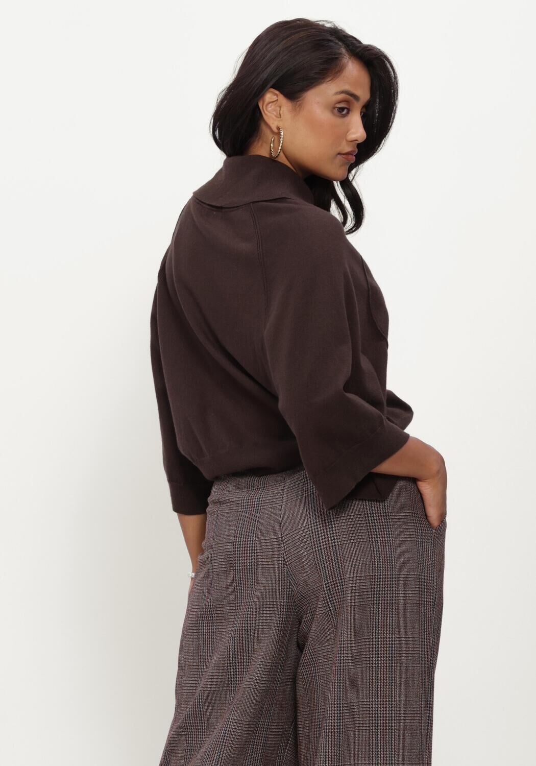 Bruine CAROLINE BISS Trui 4249 - large