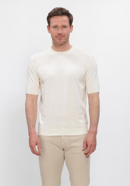 Ecru FILIPPO DE LAURENTIIS T-shirt G. COLLO MC - large