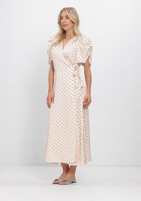 Gebroken wit CO'COUTURE Maxi jurk CAMBRIACC DOT WRAP DRESS - large