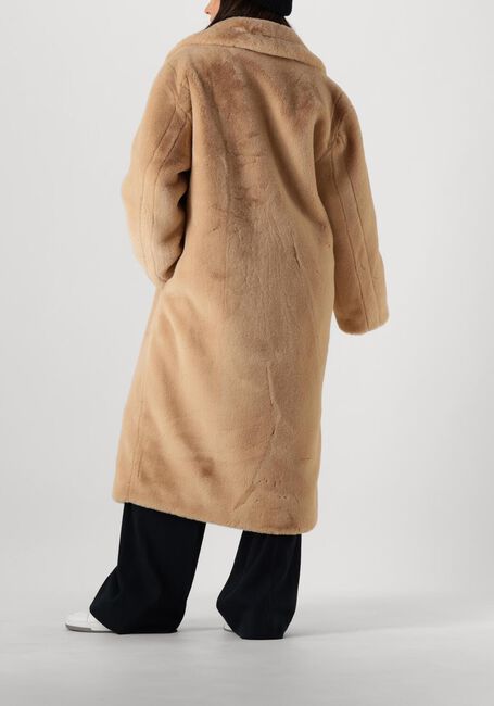 Beige STAND STUDIO Faux fur jas MARIA COAT SOFT - large