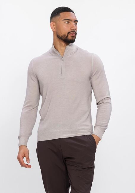 Grijze GRAN SASSO Trui MOCK ZIP - large