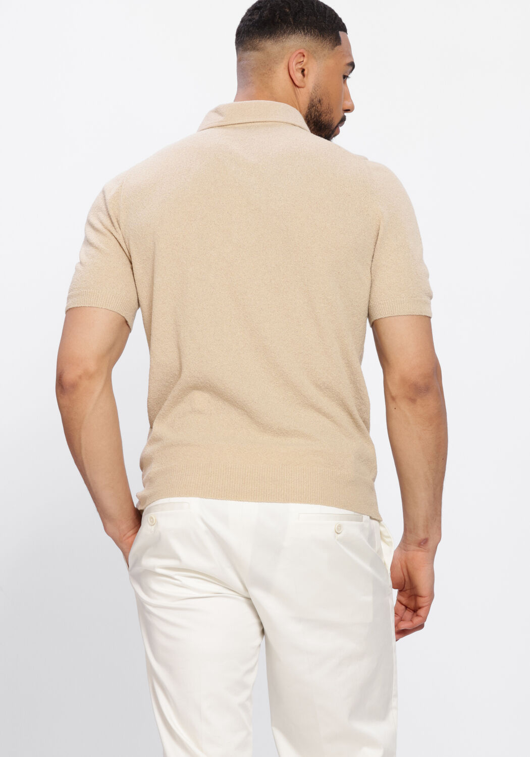 Beige GRAN SASSO Polo POLO S/SLV - large