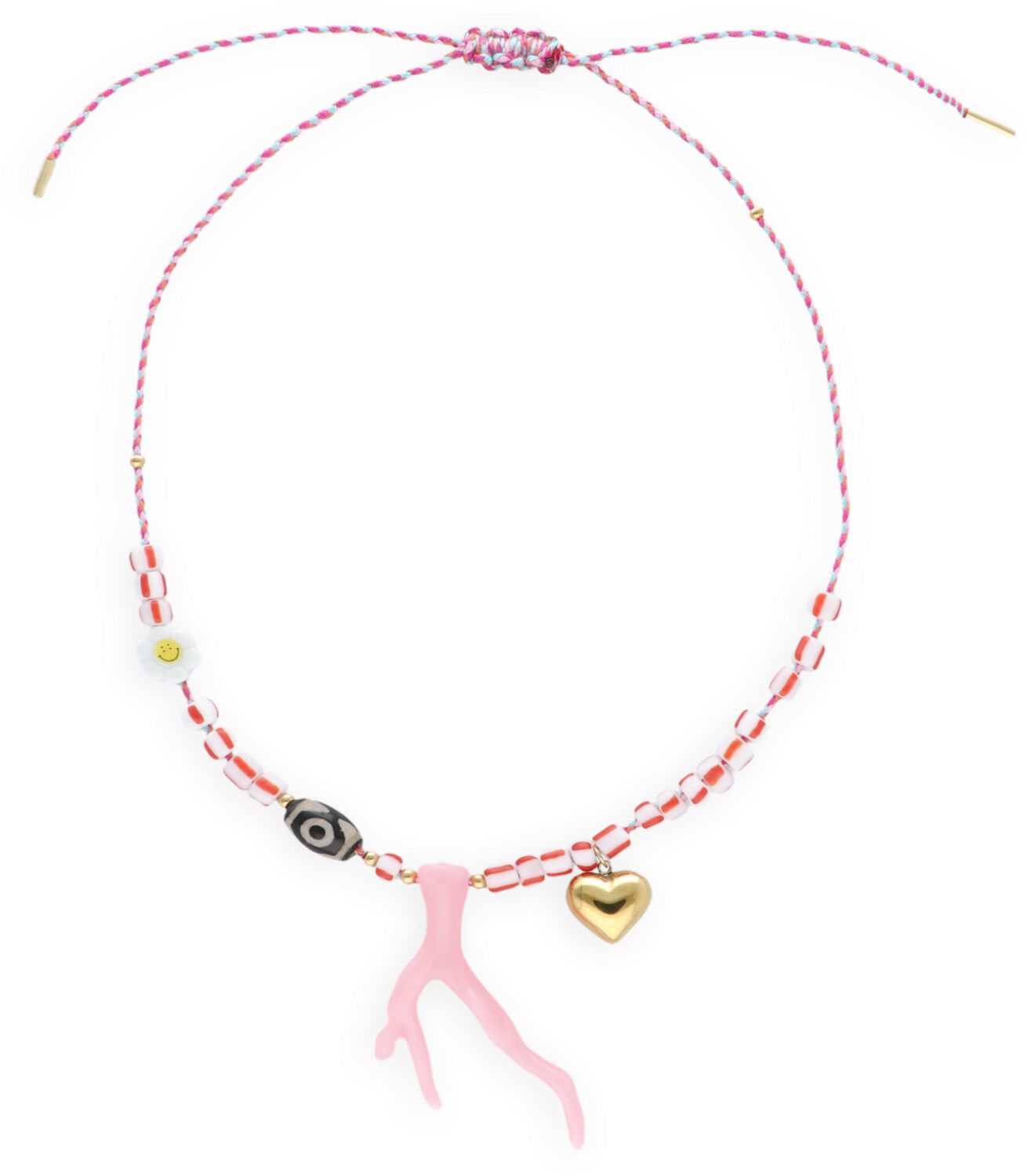 Bonnie Studios Sieraad
Dames Pendant Party Pink Necklace, Kleur: Roze afbeelding 1