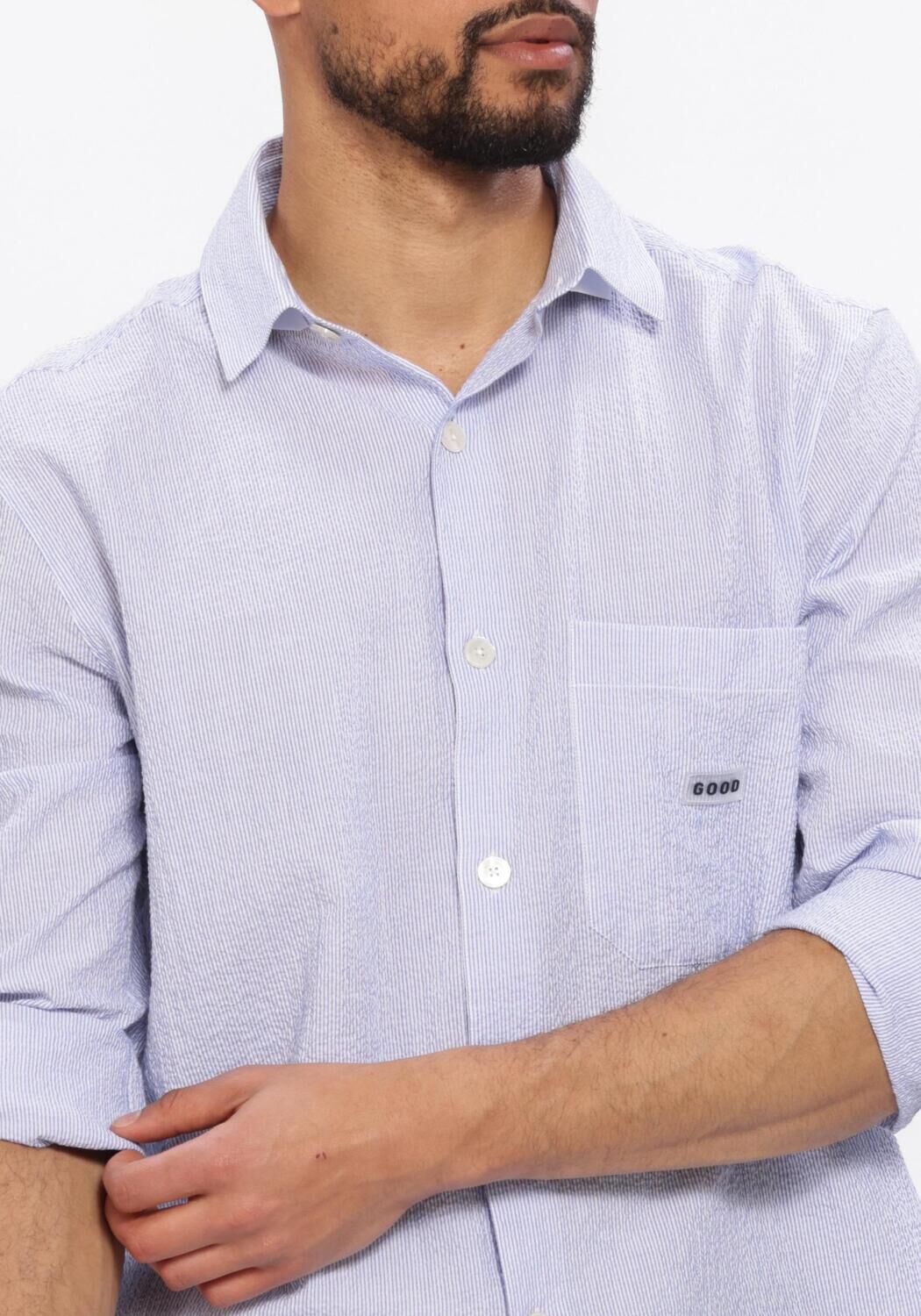 Lichtblauwe THE GOODPEOPLE Casual overhemd SOY - large