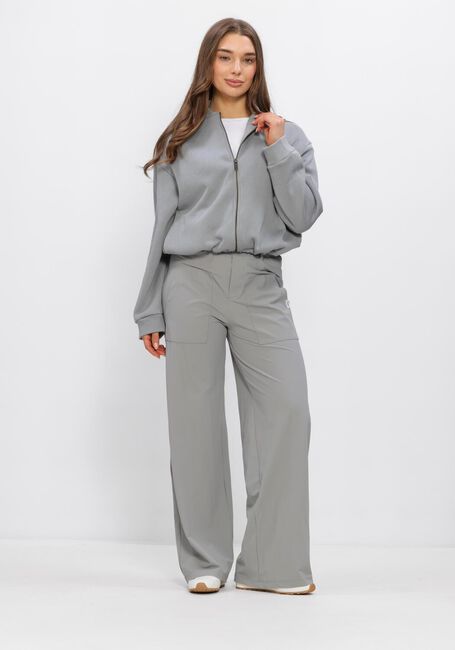 Lichtgrijze PENN & INK Sweater CARDIGAN PRINT - large