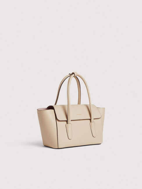 Beige COCCINELLE Schoudertas DOUBLE BEAT - large