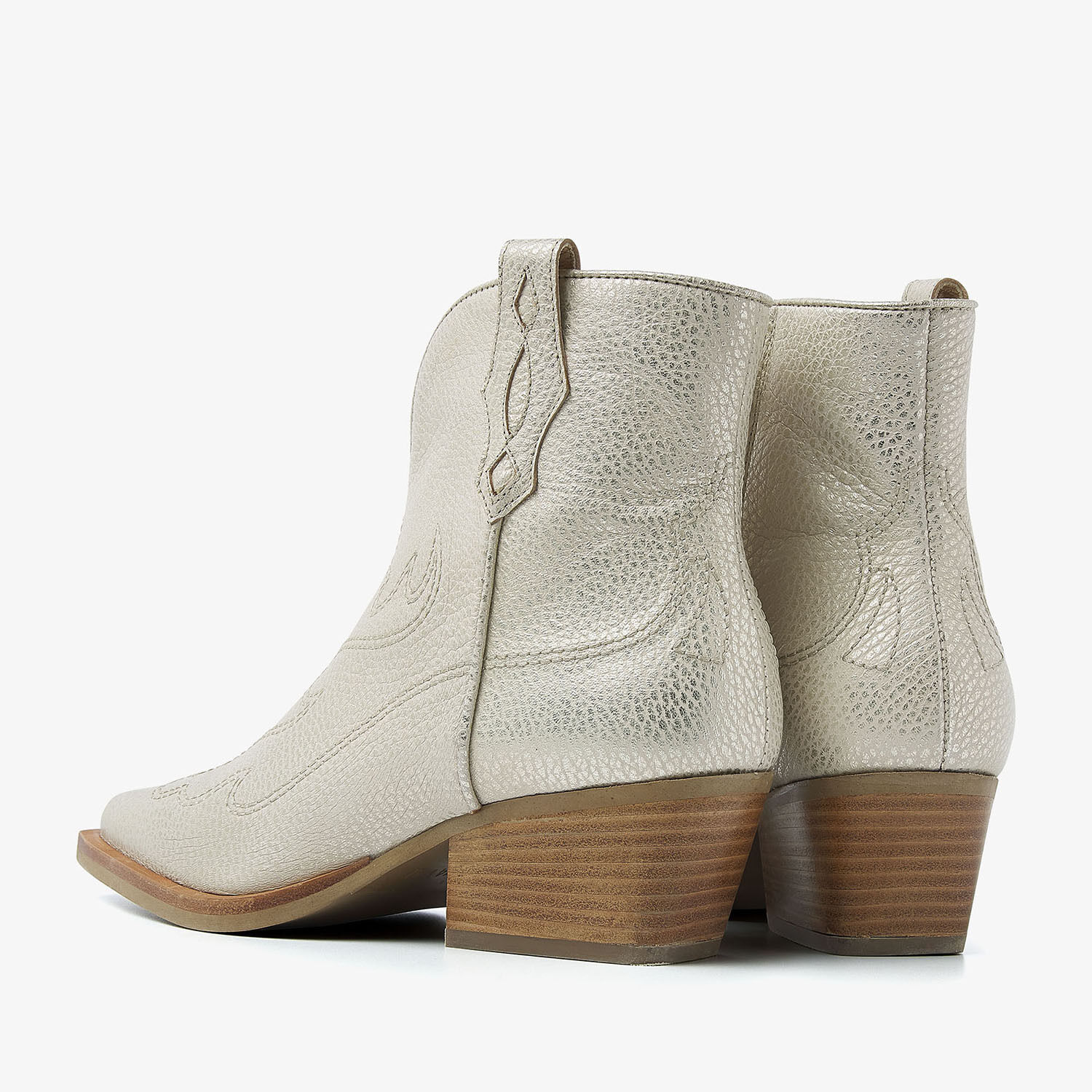 Beige VIA VAI Enkellaarsjes DO OLIVIA - large