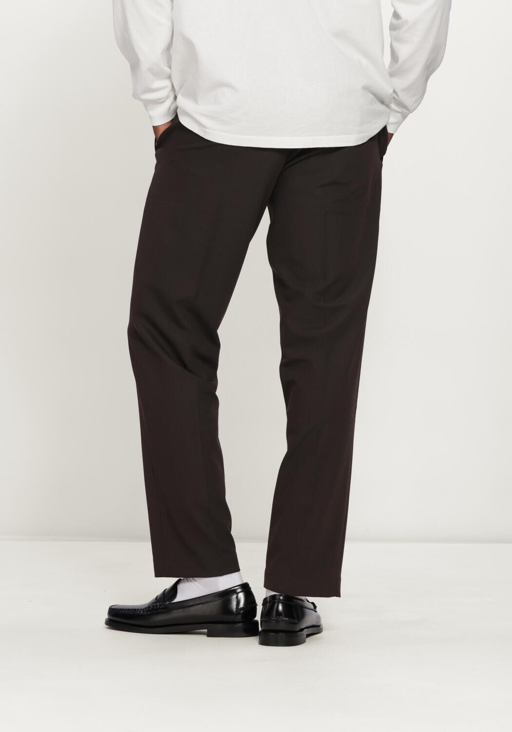 Bruine OLAF HUSSEIN Pantalon SLIM ELASTICATED PANT - large