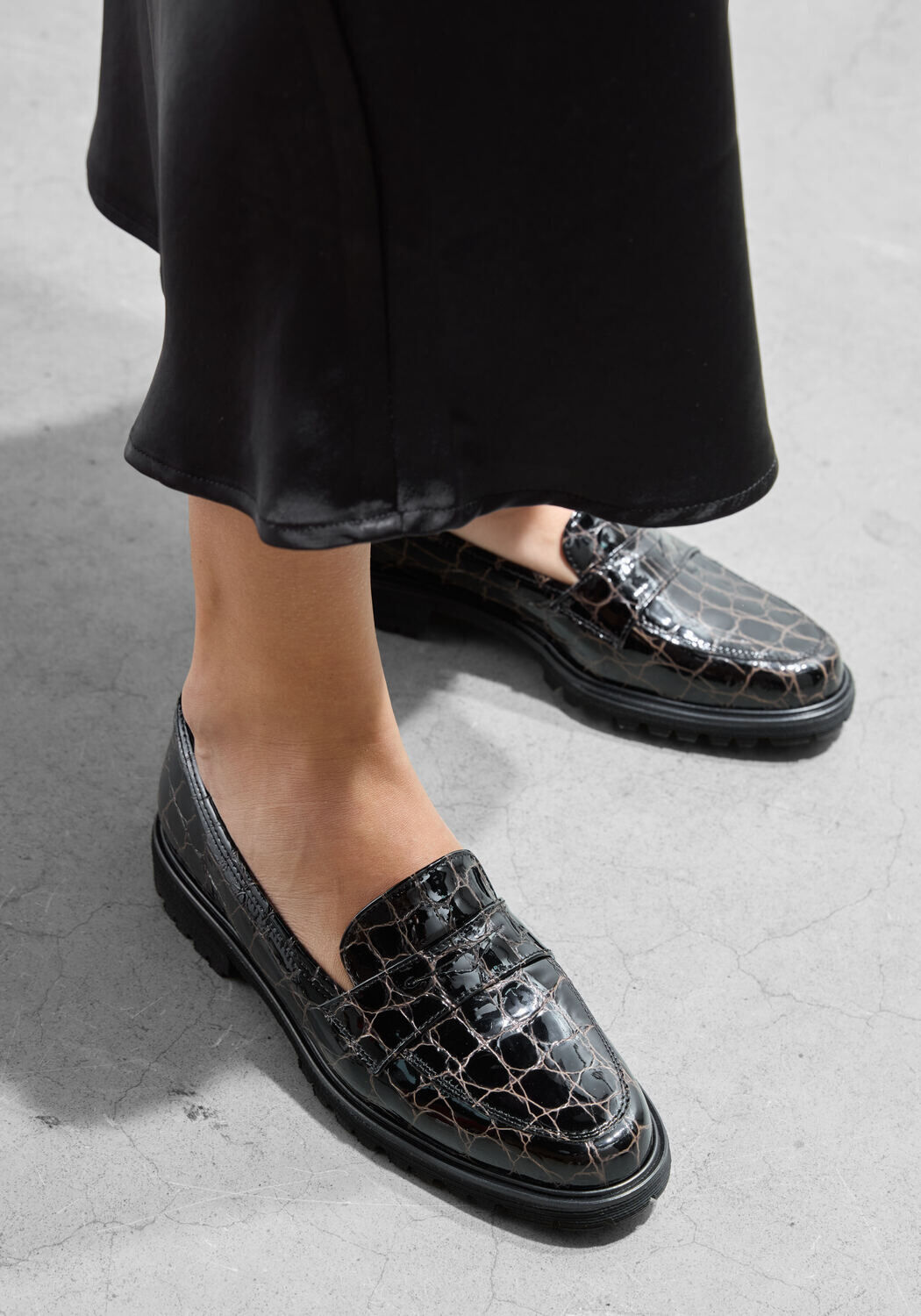 Bruine BRUNATE Instappers 11085 CROCO - medium