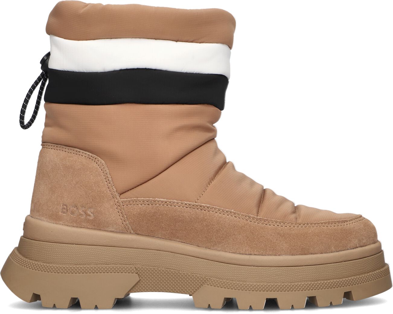 Boss Enkelboots Dames Foster, Maat: 38, Materiaal: Leer, Kleur: Beige