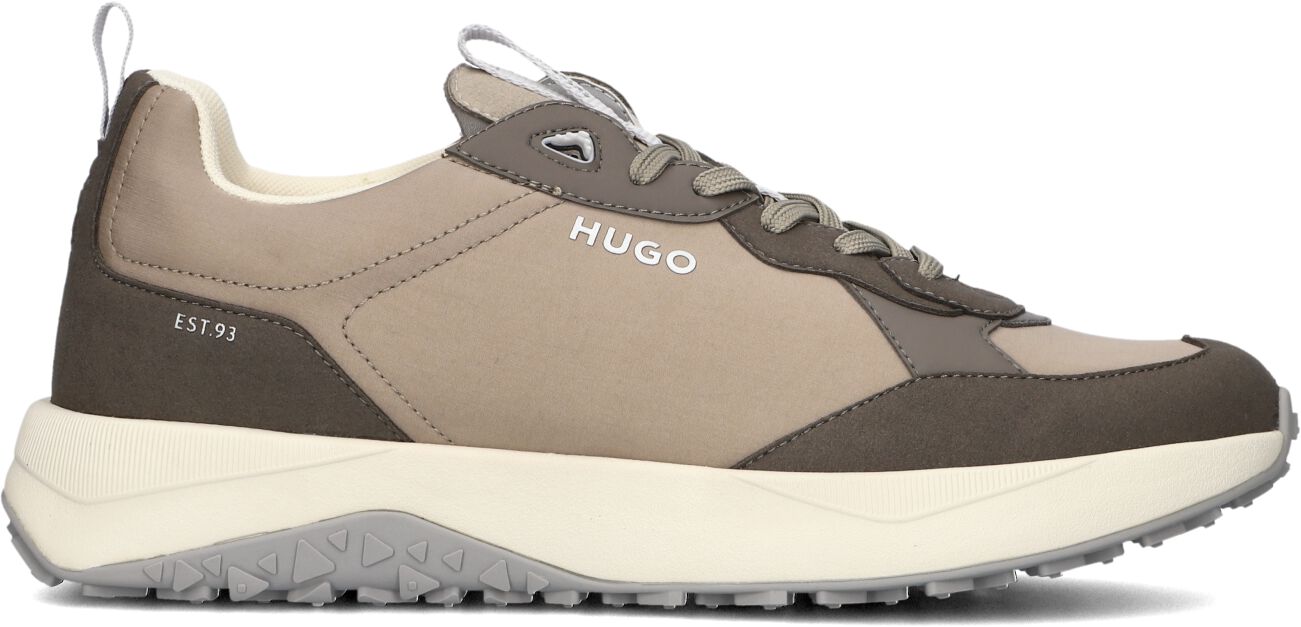 Hugo Lage Sneakers Heren Kane Runn, Maat: 44, Materiaal: Leer, Kleur: Grijs