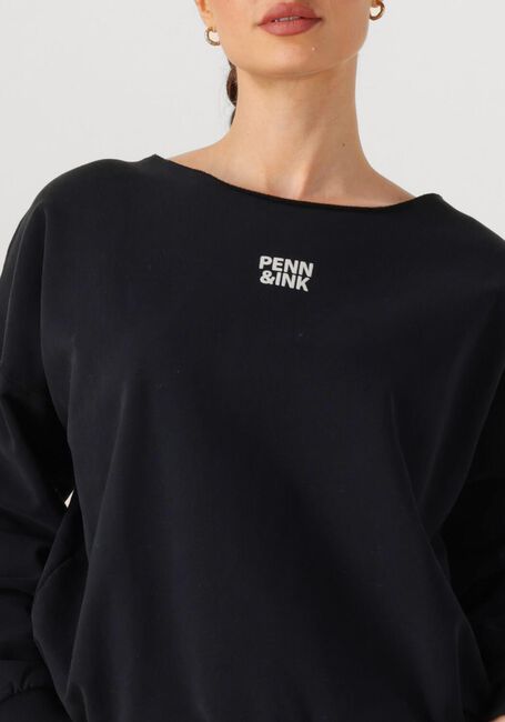 Zwarte PENN & INK Trui SWEATER W25F1703 - large