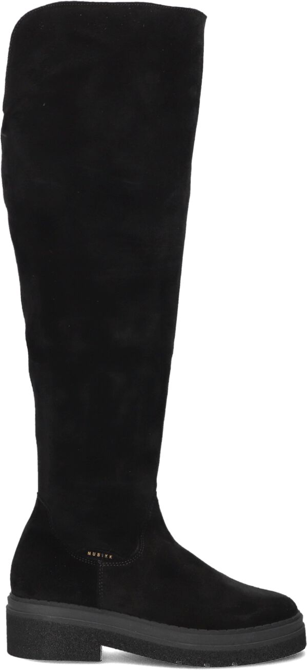 Nubikk Overknee Laarzen Dames Liz Eiffel, Maat: 38, Materiaal: Suède, Kleur: Zwart