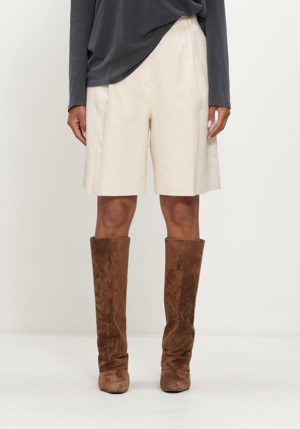 Ecru ANINE BING Korte broek BRYSON SHORT - large
