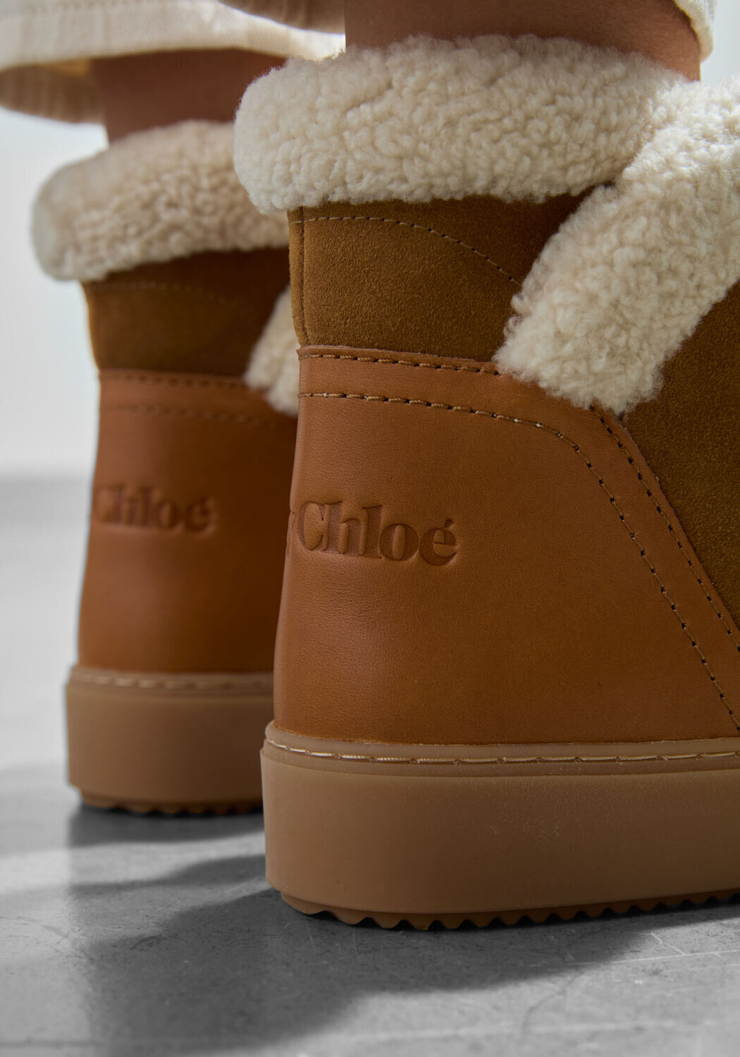 Bruine SEE BY CHLO&Eacute; Enkelboots JULIET - large