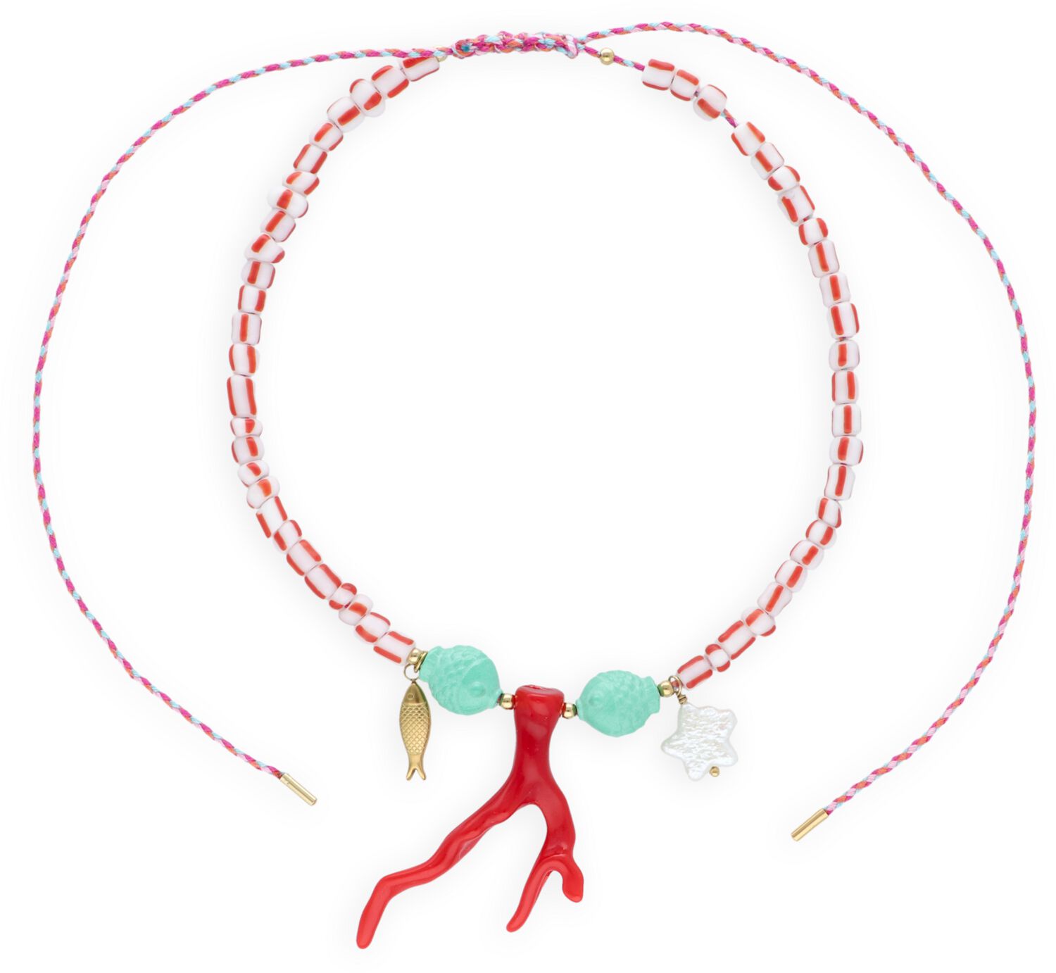 Bonnie Studios Sieraad
Dames Pendant Party Red Necklace, Kleur: Roze afbeelding 1