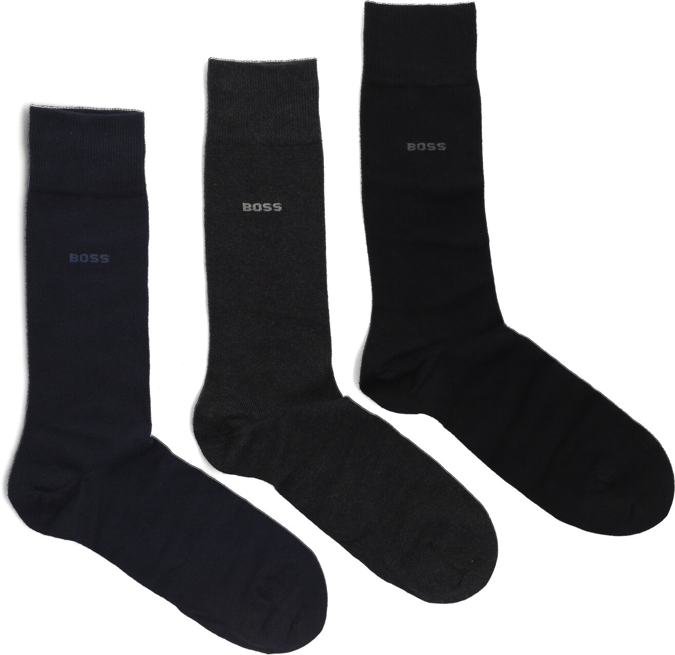 Boss Sokken Heren 3p Rs Giftset Uni Cc, Materiaal: Katoen, Kleur: Zwart