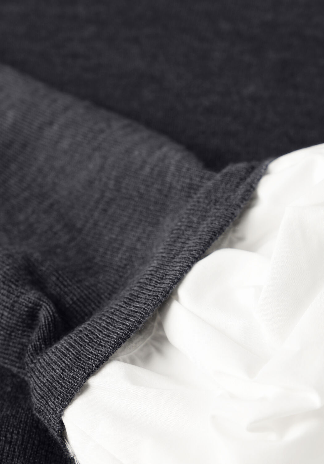 Donkergrijze DOROTHEE SCHUMACHER Trui CHIC MERINO PULLOVER - large