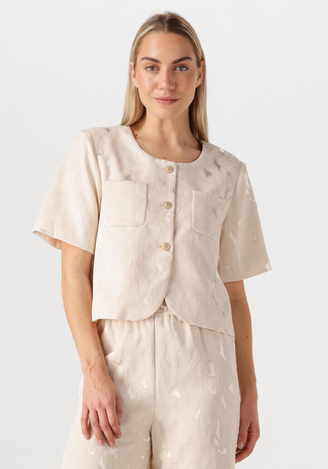 Amaya Amsterdam Blazer Dames Silver, Maat: L, Kleur: Zilverkleurig