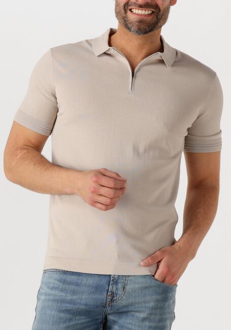 Beige GENTI Polo POLO ZIP SS K2053-1260 - large
