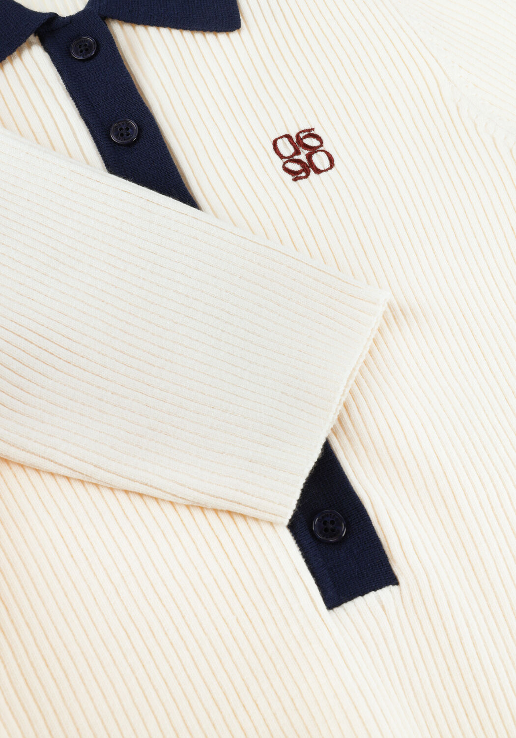 Creme DANTE6 Tops & T-shirts BYRA KNITTED POLO - large