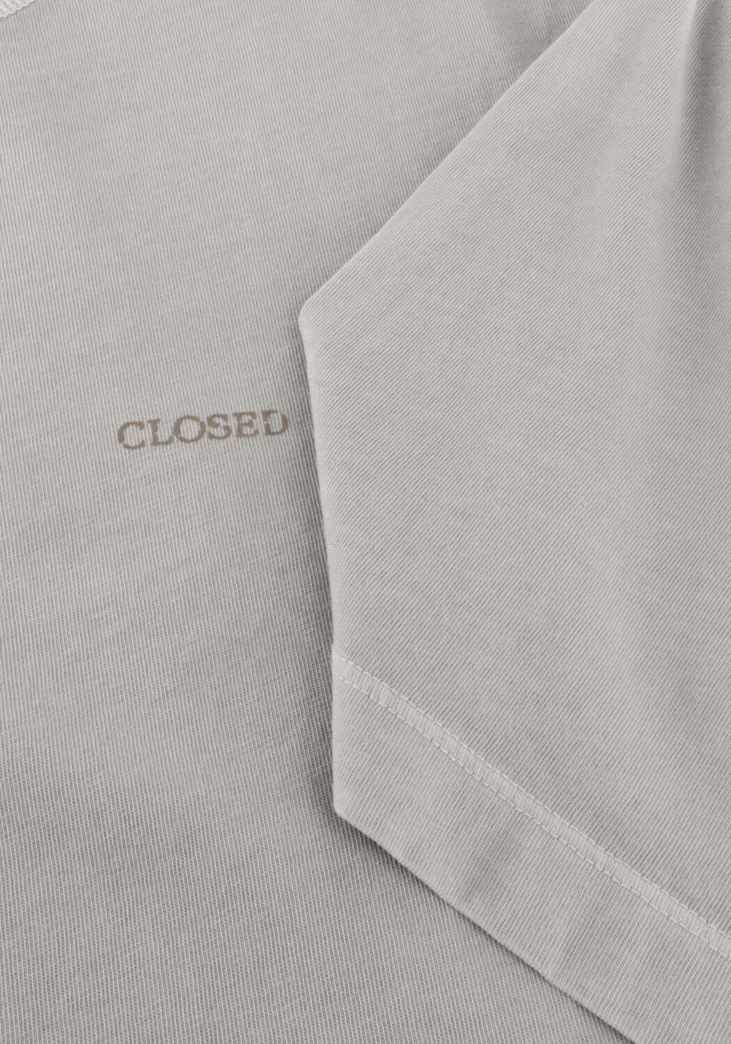 Lichtgrijze CLOSED T-shirt RELAXED T SHIRT - large