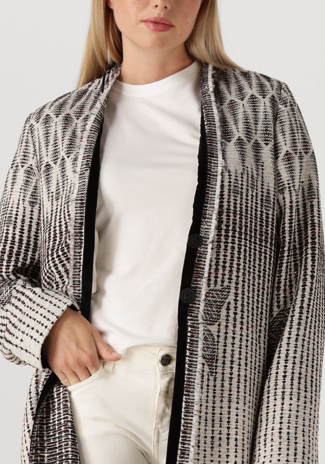 Multi FORTE FORTE Mantel JACQUARD LIBELLE COAT - large