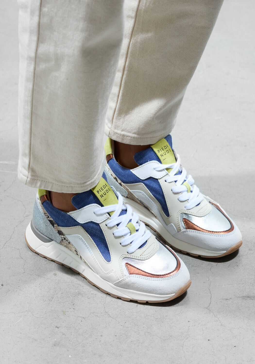 Zilveren PIEDI NUDI Lage sneakers SELVA 17.09 - medium