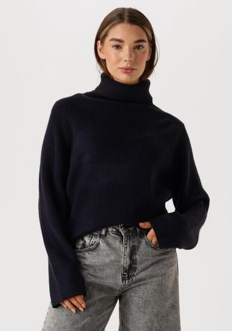 Blauwe CO'COUTURE Coltrui ROW RIB ROLLNECK - large