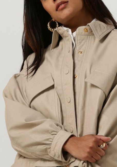 Beige IBANA Leren jas JAREL - large