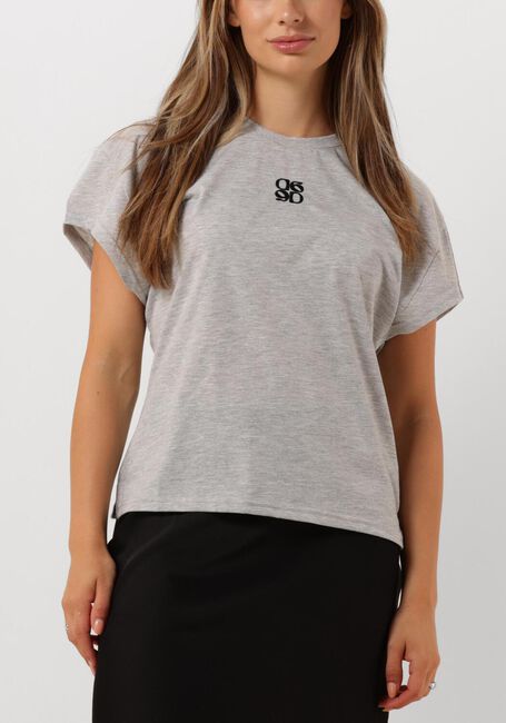 Grijze DANTE6 T-shirt VENOUR LOOSE FIT LOGO TEE - large