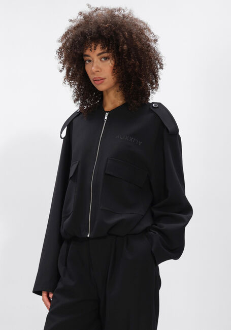 Zwarte ALIX THE LABEL Parka's LADIES WOVEN BALLOON JACKET - large