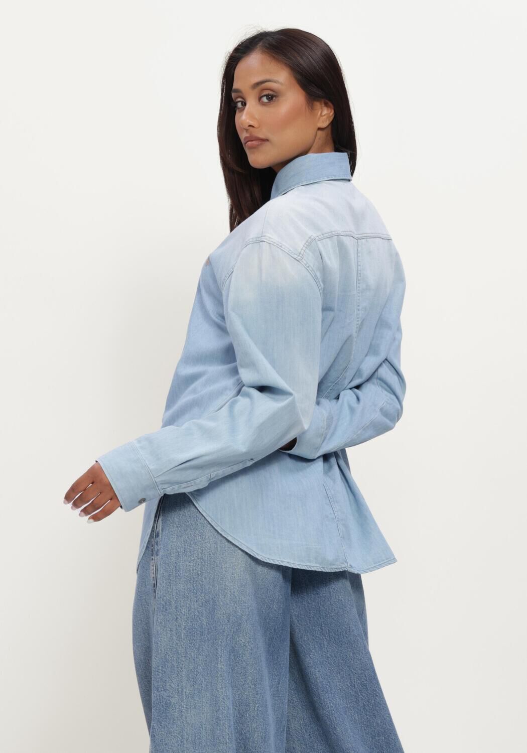 Lichtblauwe LOIS JEANS Blouses NOOR - large