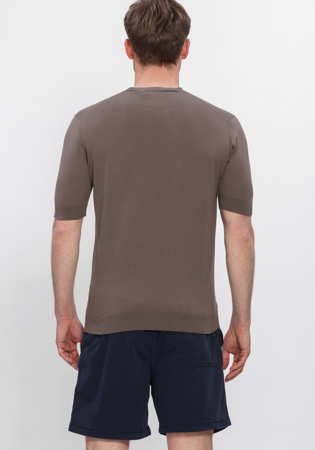 Taupe FILIPPO DE LAURENTIIS T-shirt G. COLLO MC - large