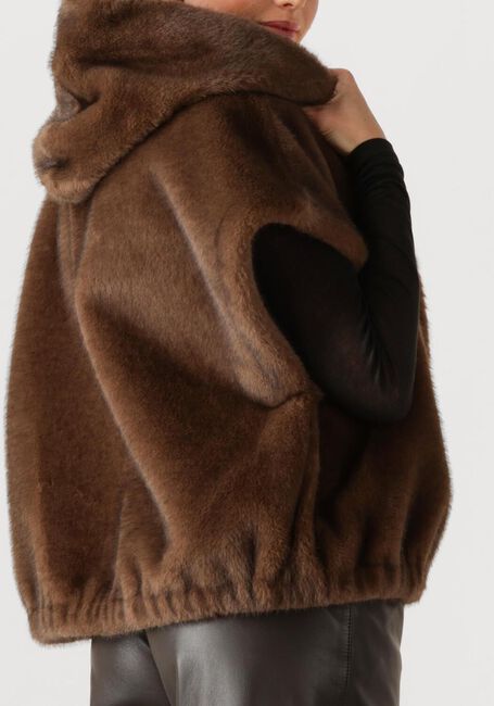 Bruine STUDIO AR Faux fur jas OLENA - large