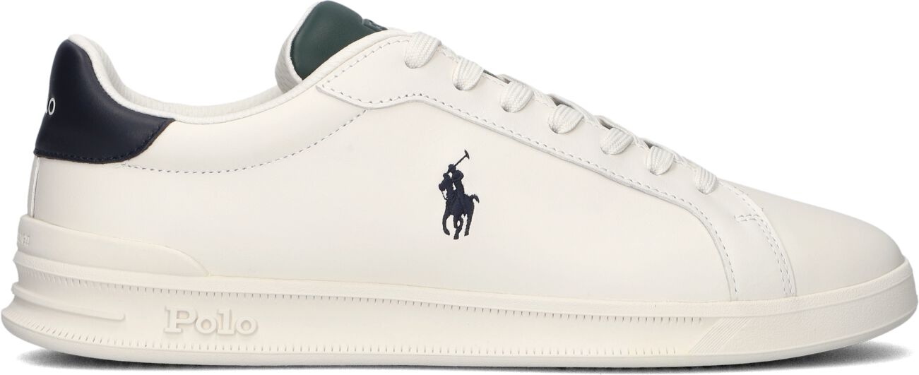 Ralph Lauren Lage Sneakers Heren Heritage Court Ii, Maat: 46, Materiaal: Leer, Kleur: Wit