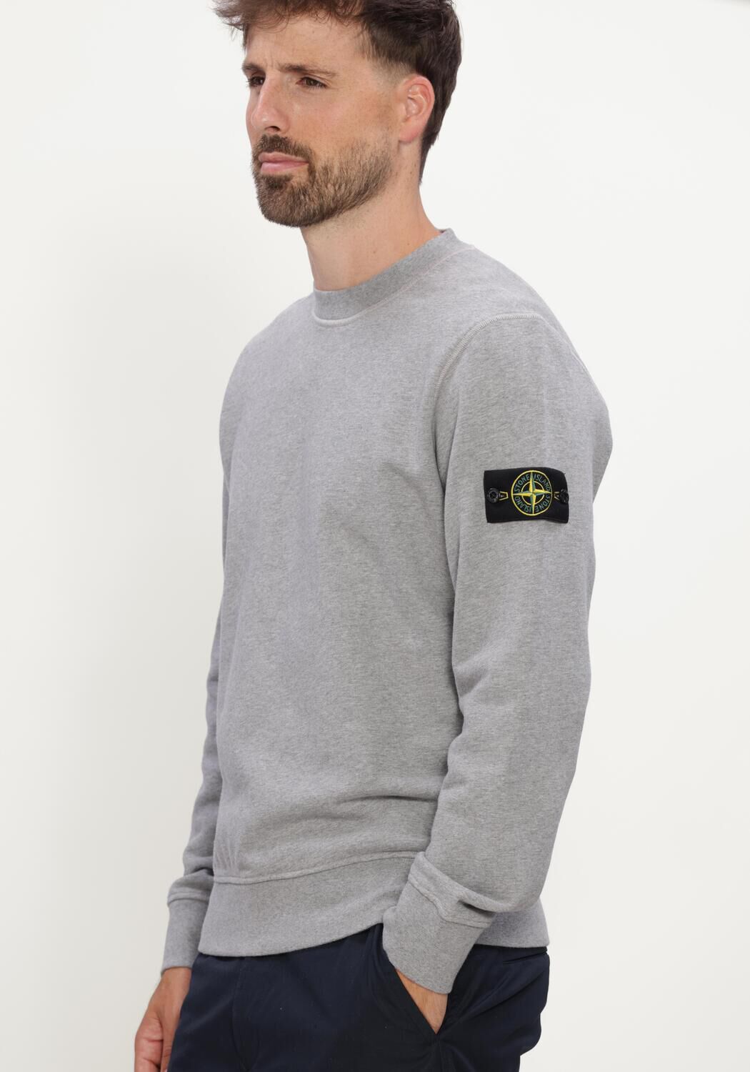 Grijze STONE ISLAND Trui SWEATSHIRT S0M51 - large