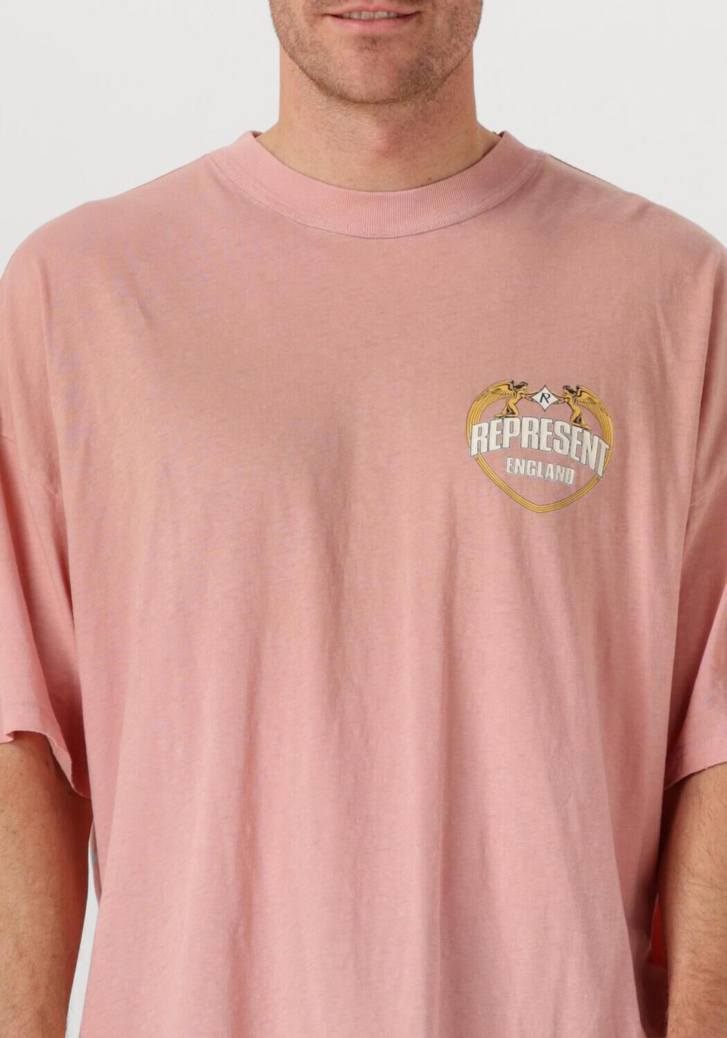 Roze REPRESENT T-shirt ANGEL BORDER T SHIRT - large