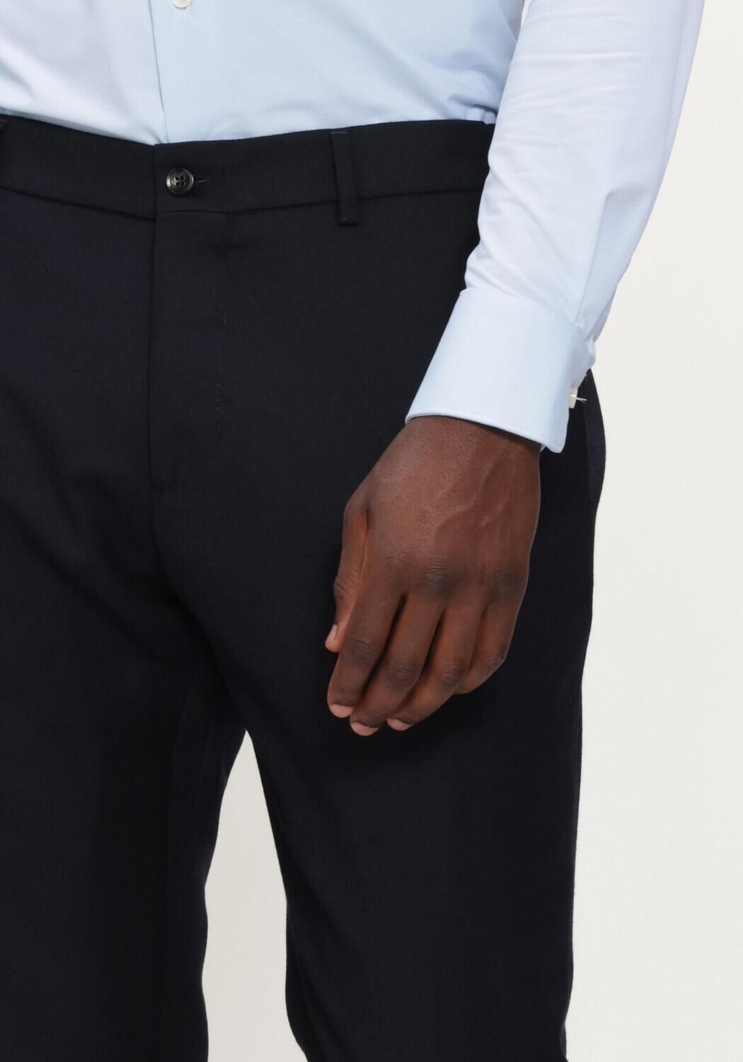 Blauwe BERWICH Pantalon SPIAGGIA SLIM - large