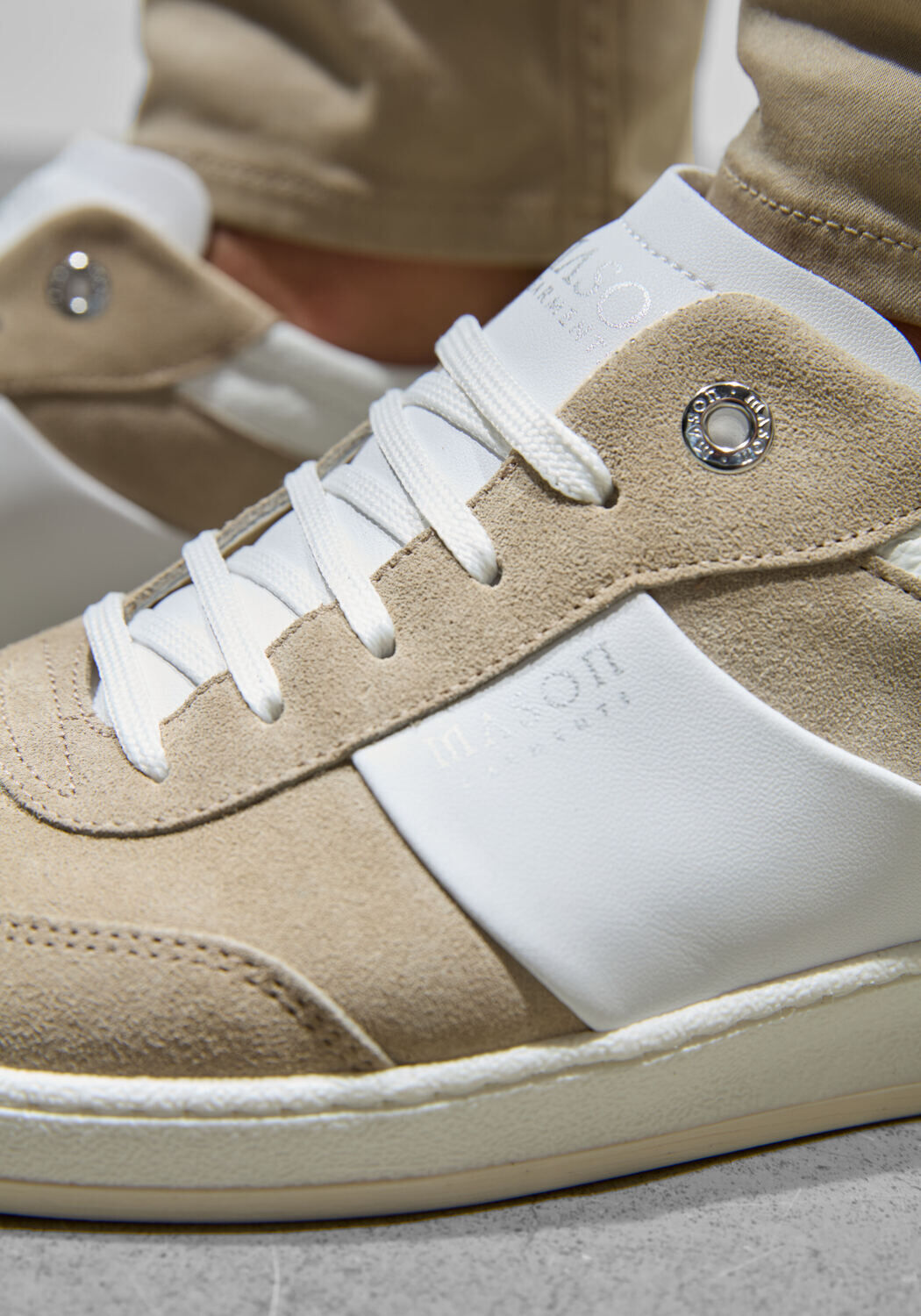 Beige Mason Garments Lage sneakers NAPOLI TRADIZIONALE - large