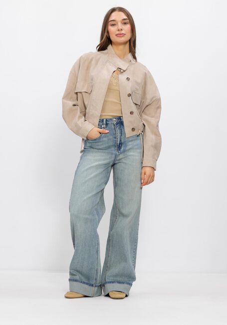 Beige ROSEMUNDE Top BERNADINE SL REGULAR V-NECK TOP - large