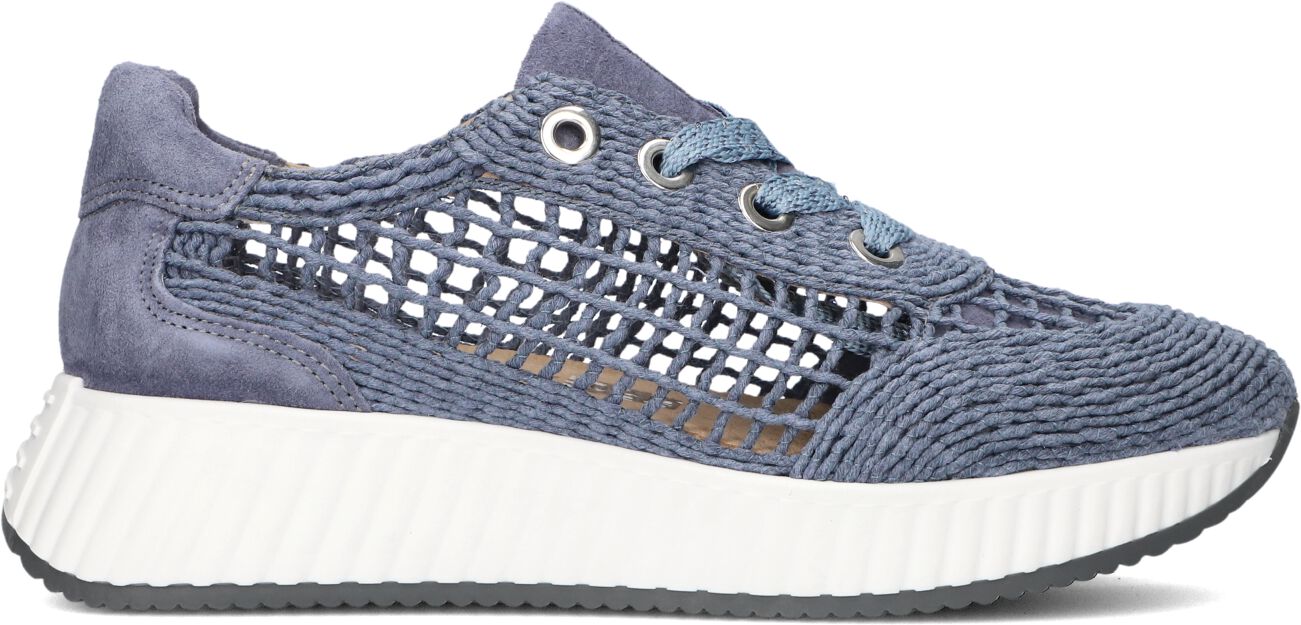 Softwaves Lage Sneakers Dames 8.95.04, Maat: 39, Materiaal: Suède, Kleur: Blauw