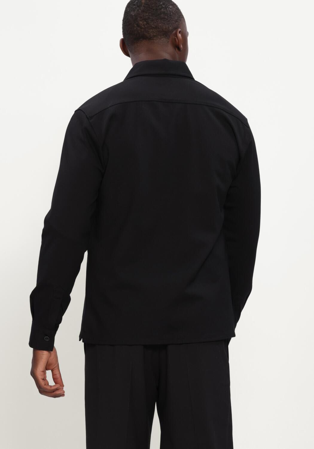 Zwarte GENTI Overshirts OVERSHIRT KNOOP - large