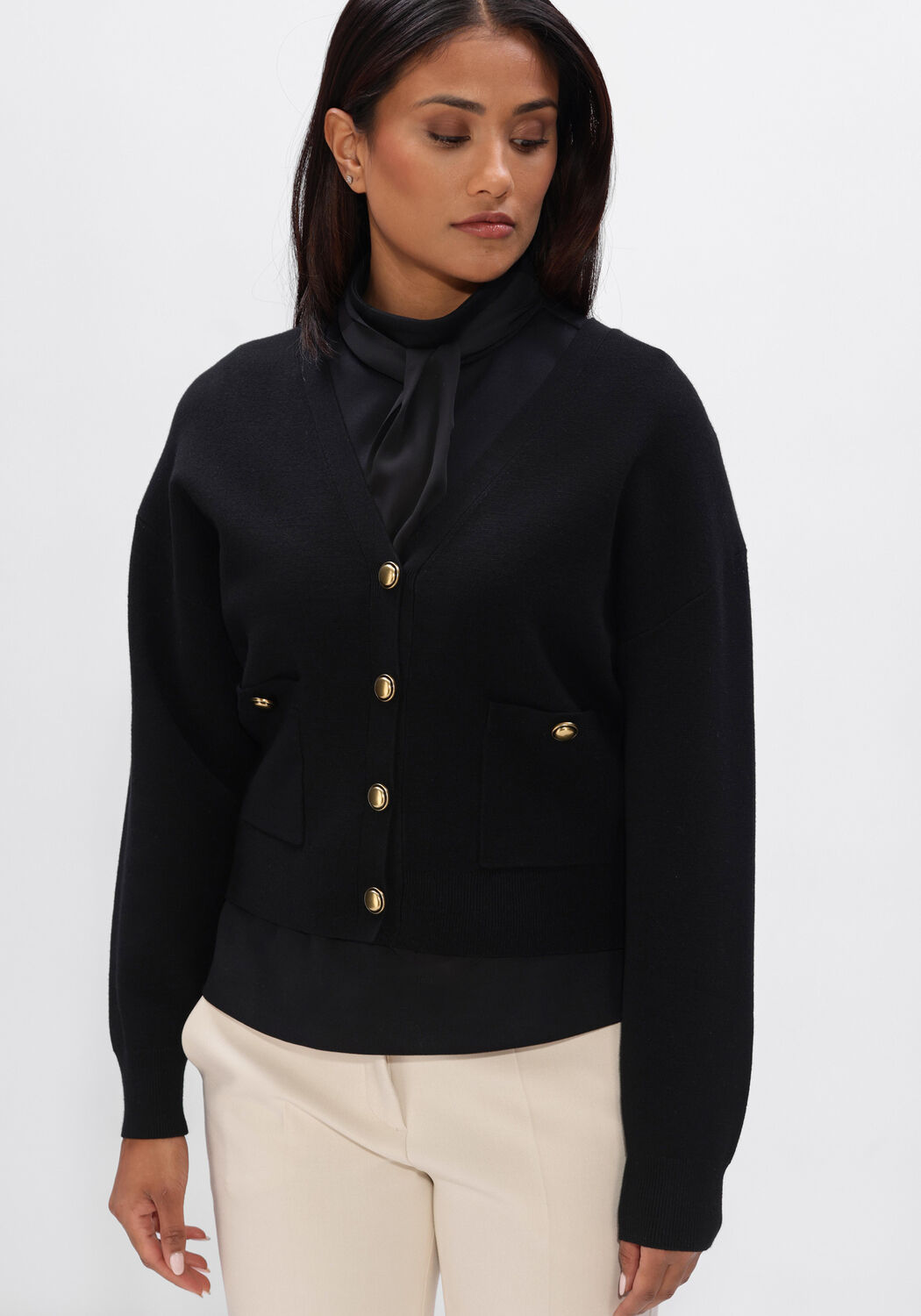 Zwarte LUISA CERANO Vest 438038/5094-00 - large