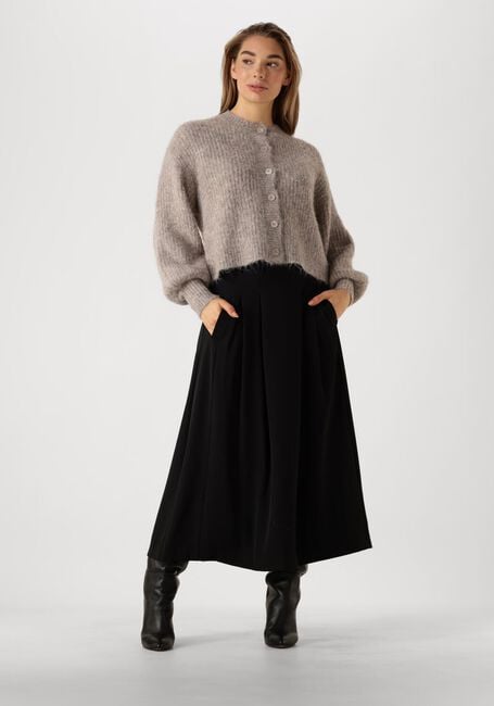 Taupe CO'COUTURE Vest CORALEE RIB CARDIGAN - large