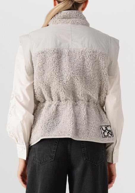 Witte ULLA JOHNSON Bodywarmer TARIET TEDDY FLEECE VEST - large
